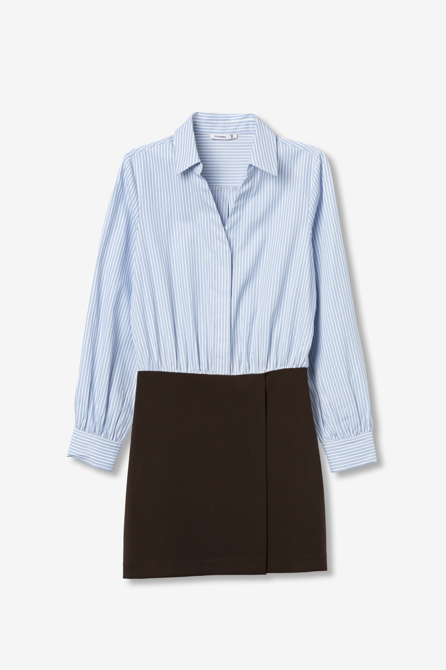 Vestido-Camisa Castanho