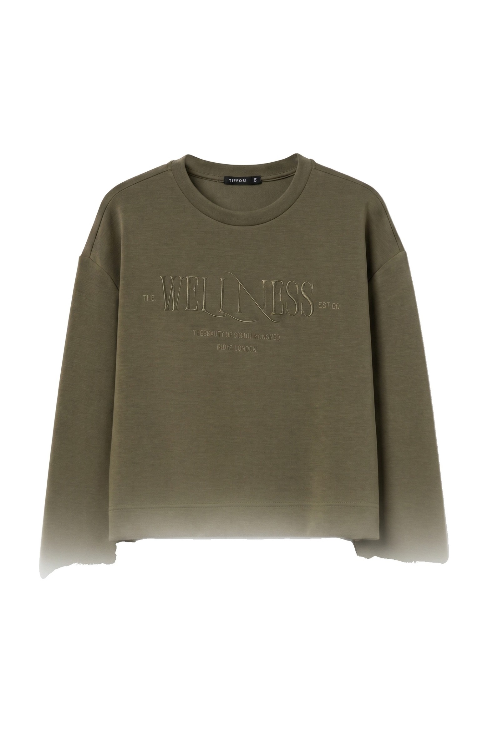 Sweatshirt cropped verde
