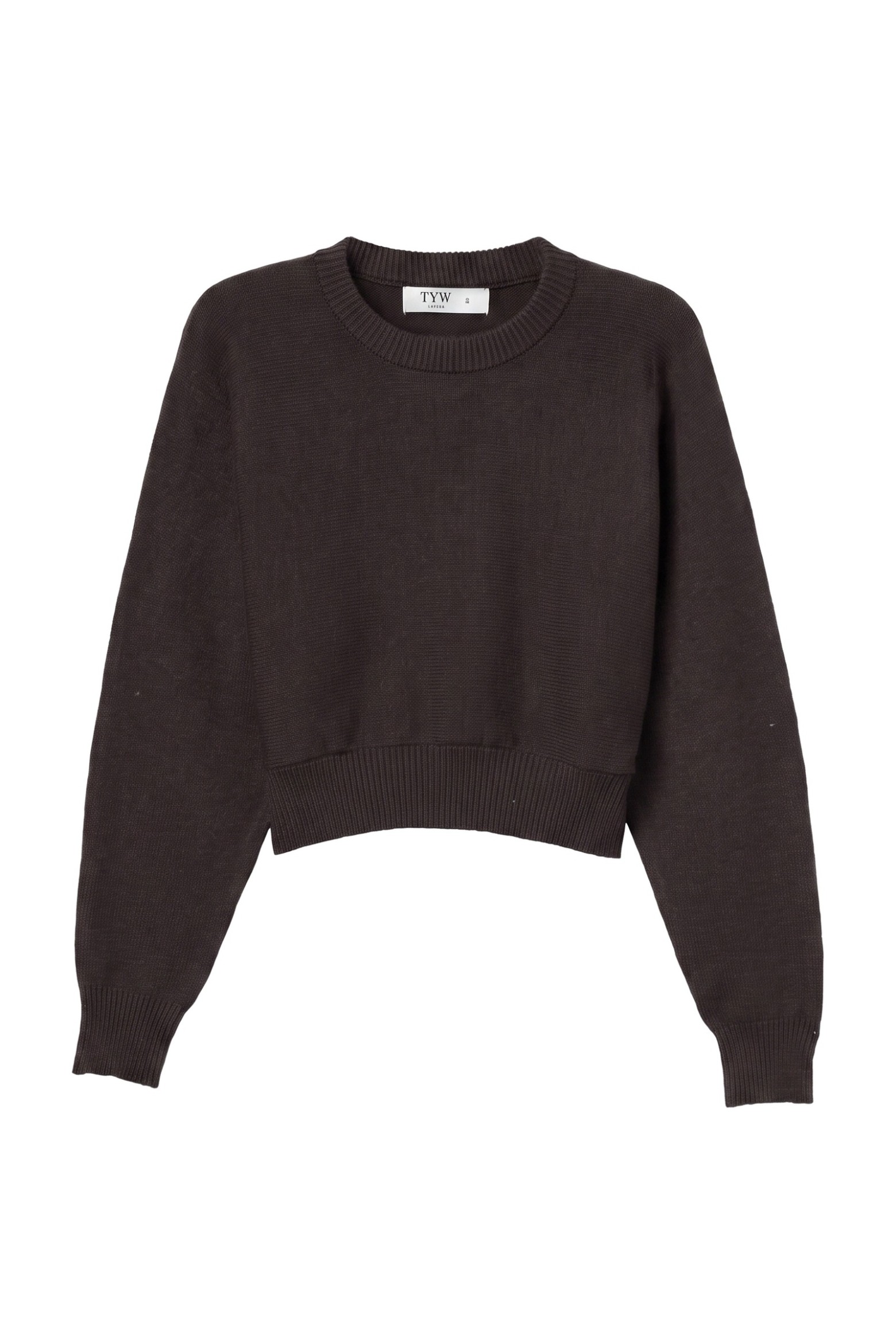 Dark Brown Crop Sweater