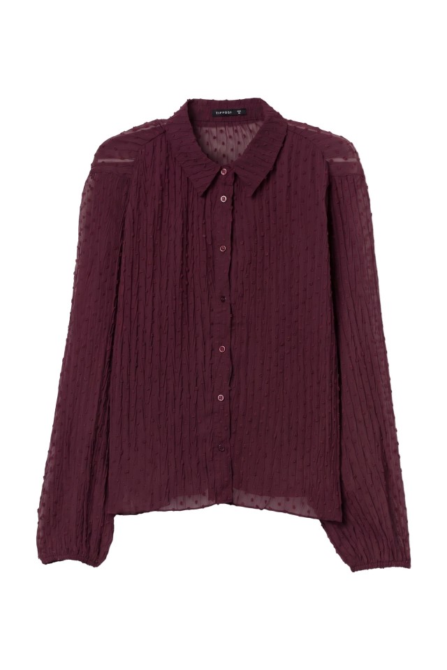 Camisa Manga Larga Rojo
