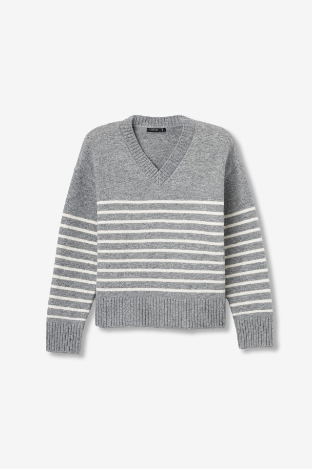 Grey Melange Sweater