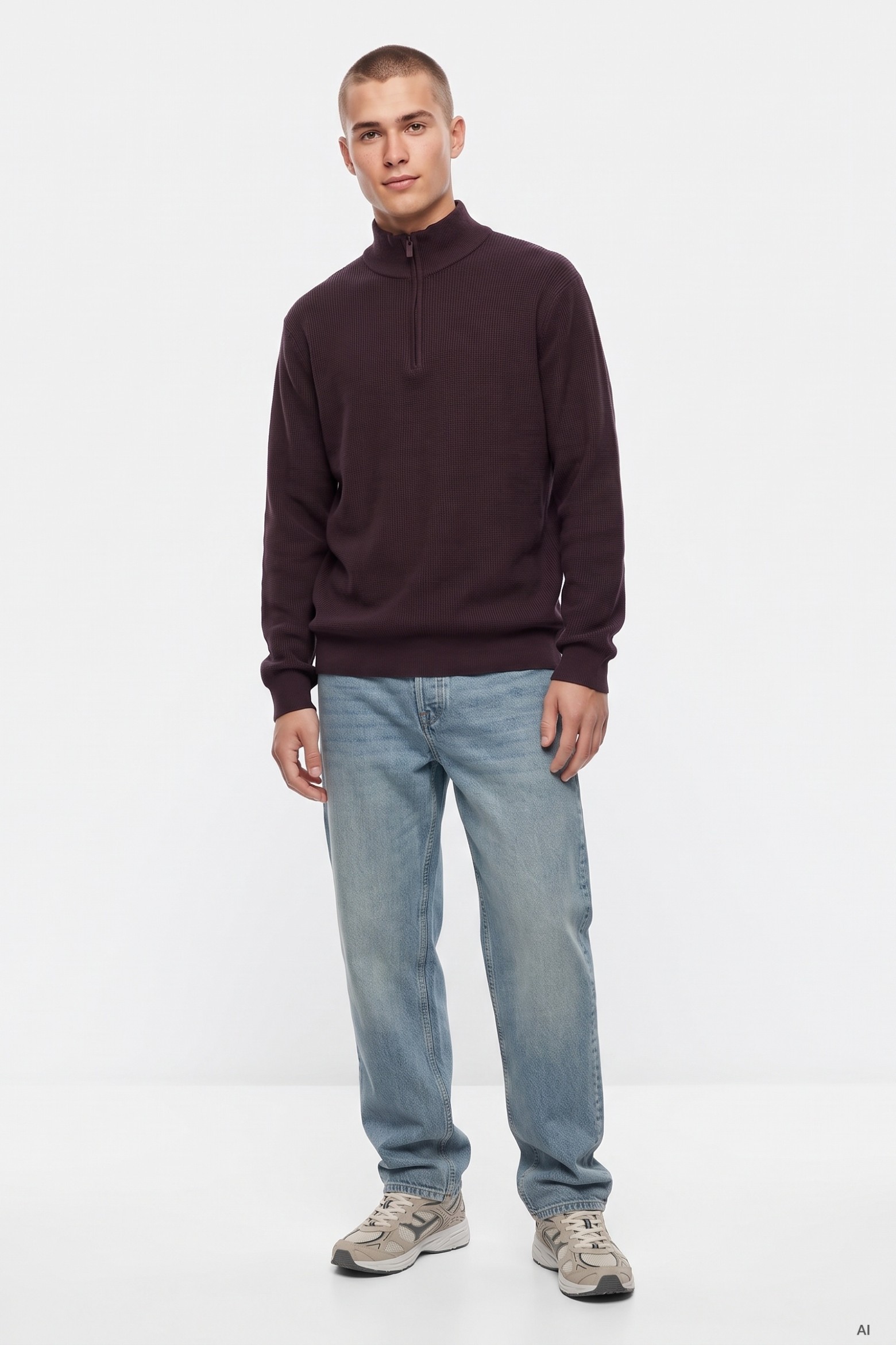 Camisola Castanha com Fecho
