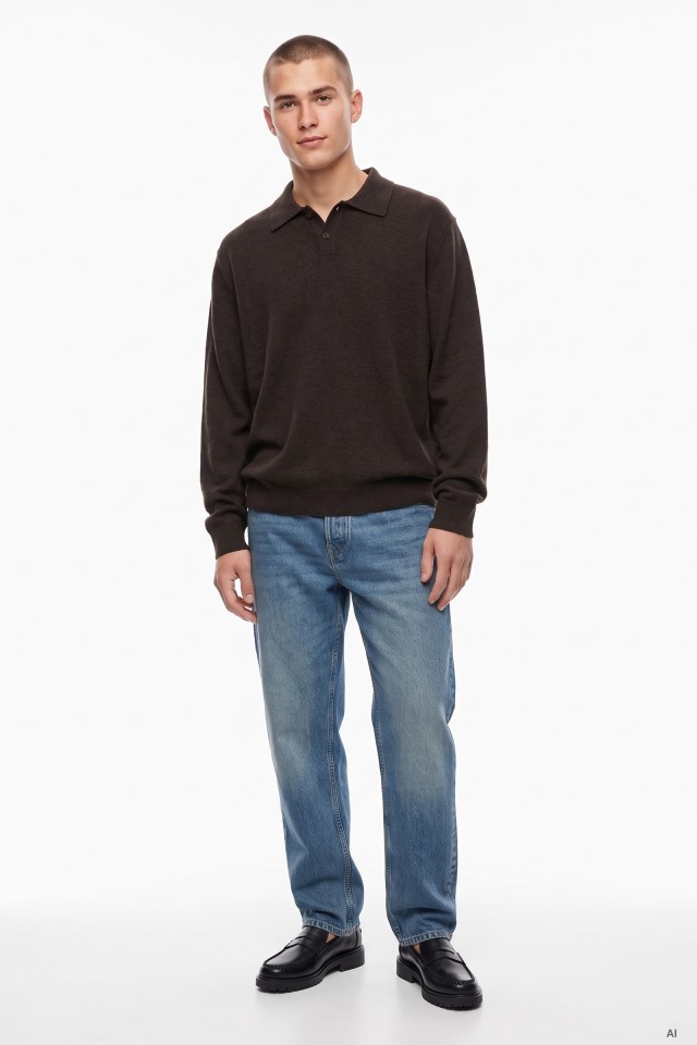 Camisola marr�n de hombre