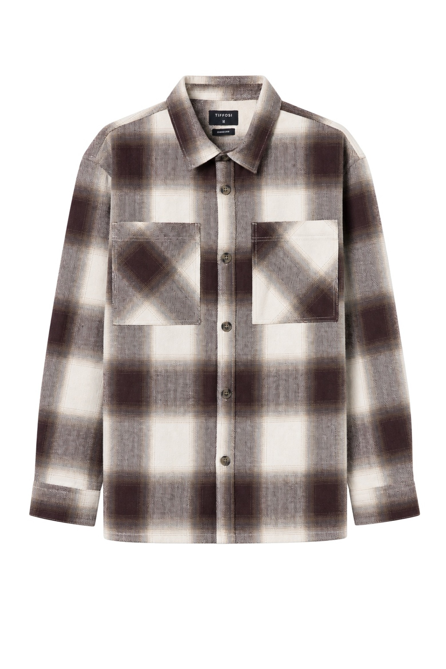 Camisa de cuadros marrones