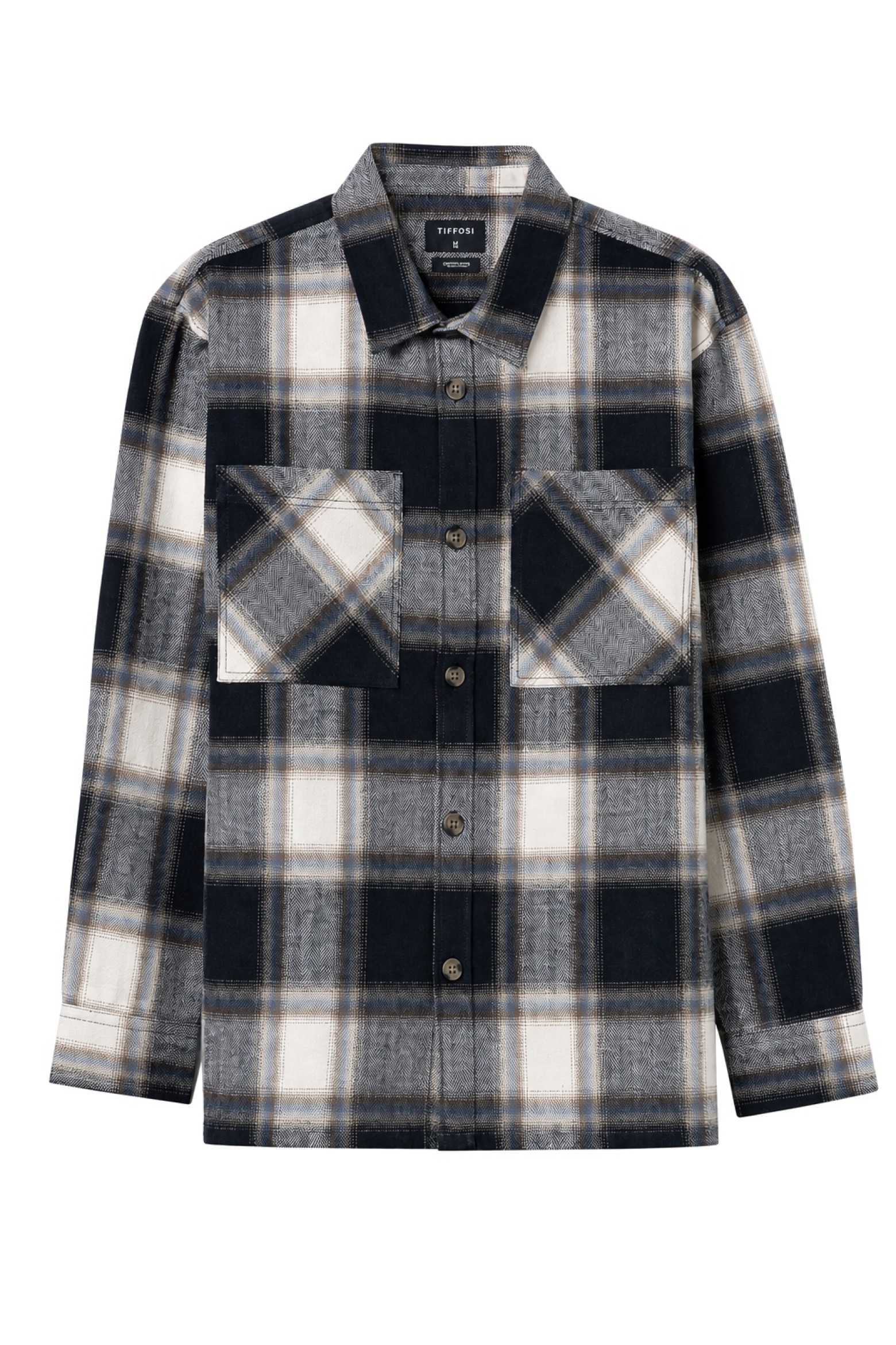 Blue Plaid Long-Sleeve Shirt