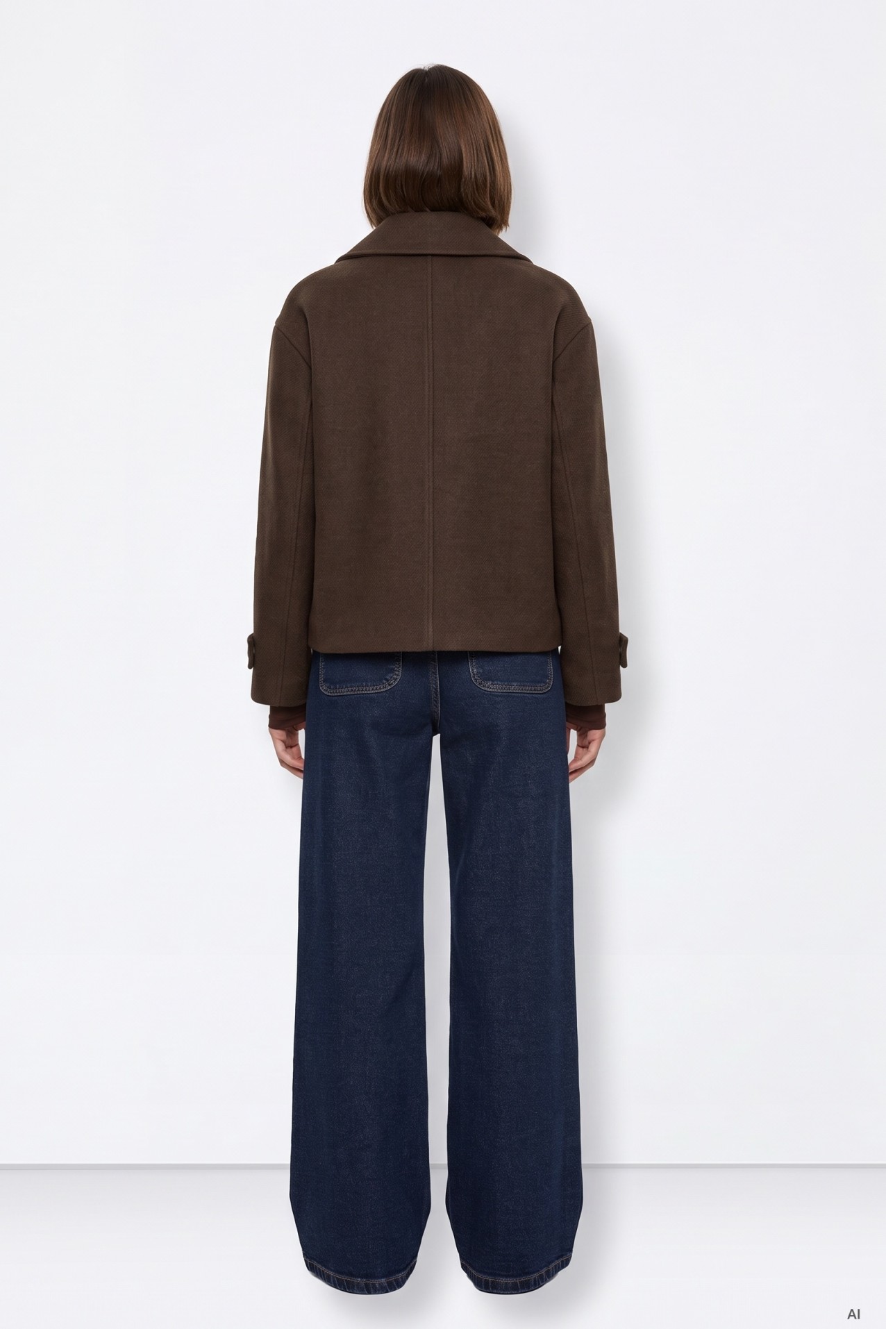 Chaqueta corta marr�n chocolate