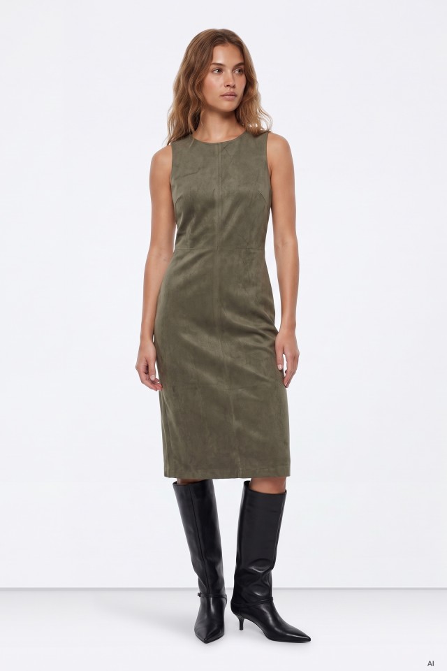 Green Sleeveless Midi Jumpsuit