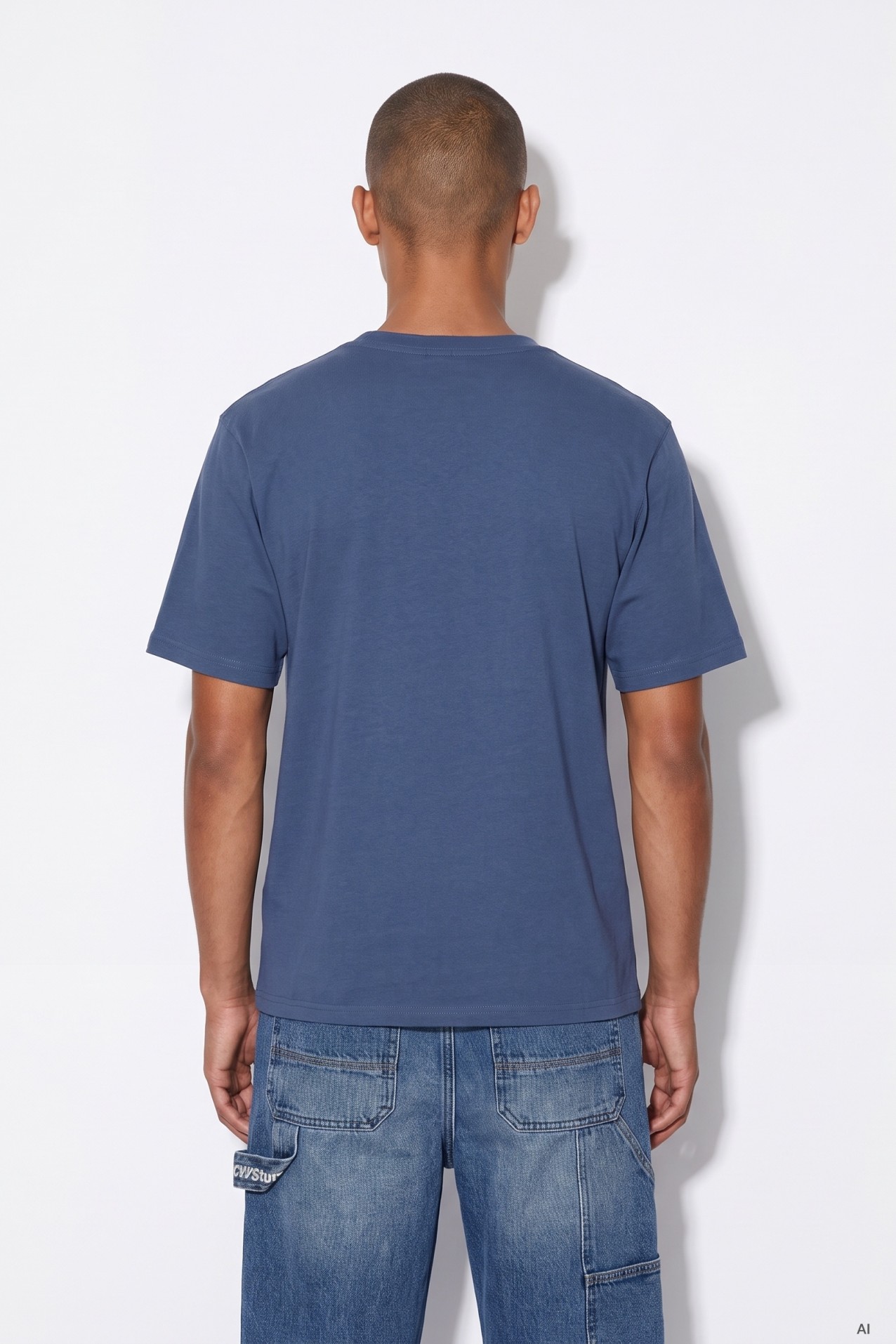 Camiseta azul marino relaxed