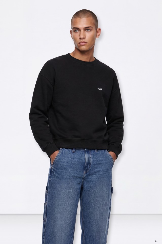 Sweatshirt preto básico