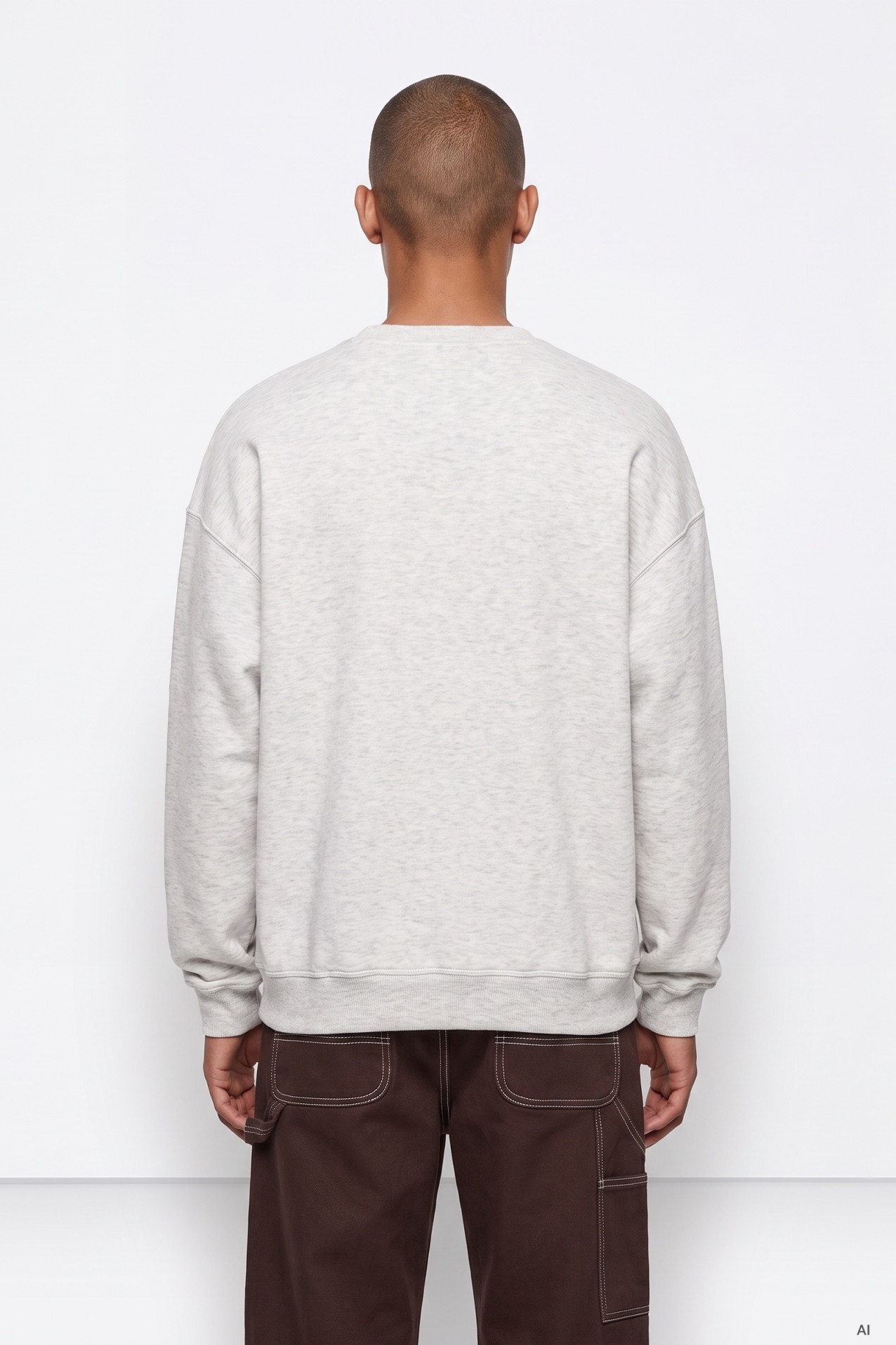 Sudadera gris clásica
