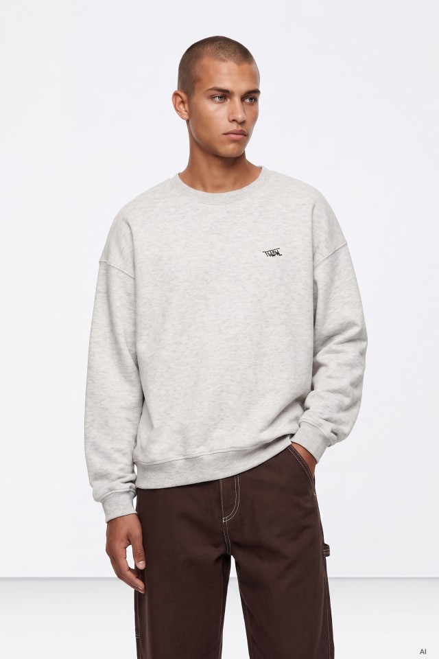 Grey Oversize Sweatshirt