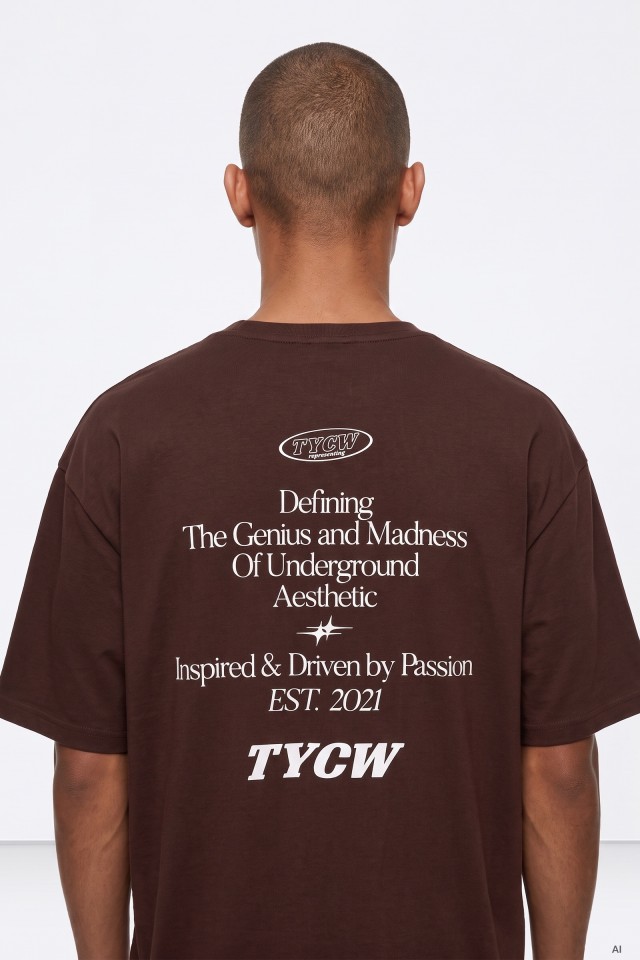 T-shirt chocolate relaxada T-shirt chocolate relaxada