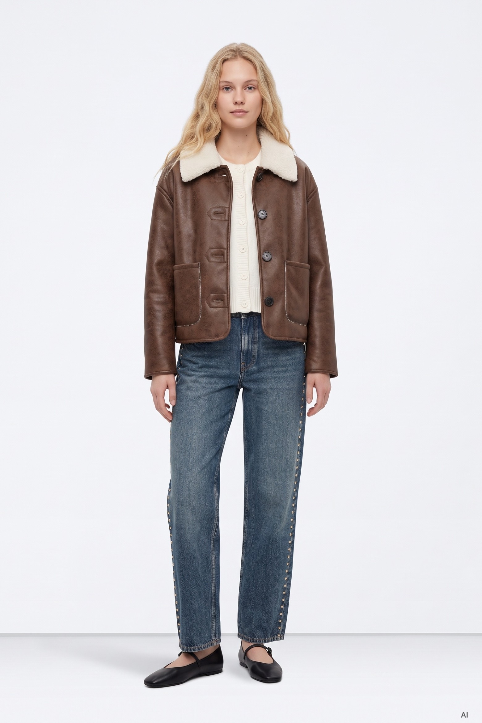 Brown Collar Jacket
