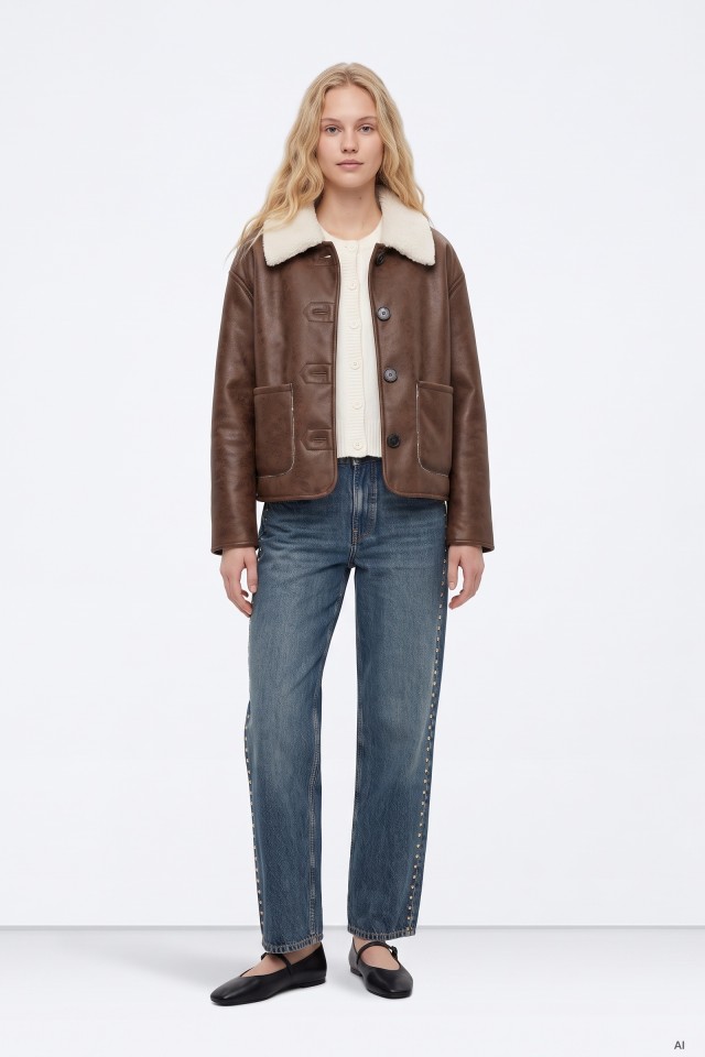 Brown Collar Jacket Brown Collar Jacket