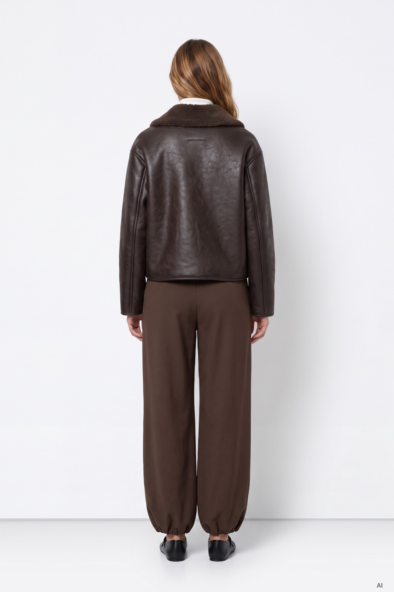 Brown Cropped Jacket