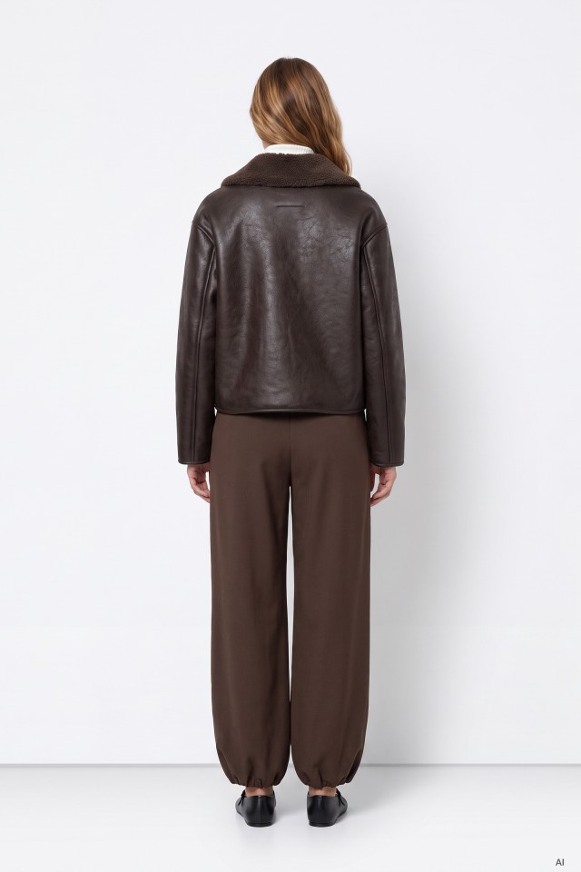 Brown Cropped Jacket Brown Cropped Jacket