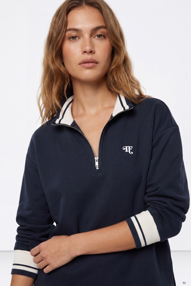 Navy Half-Zip Sweatshirt Navy Half-Zip Sweatshirt