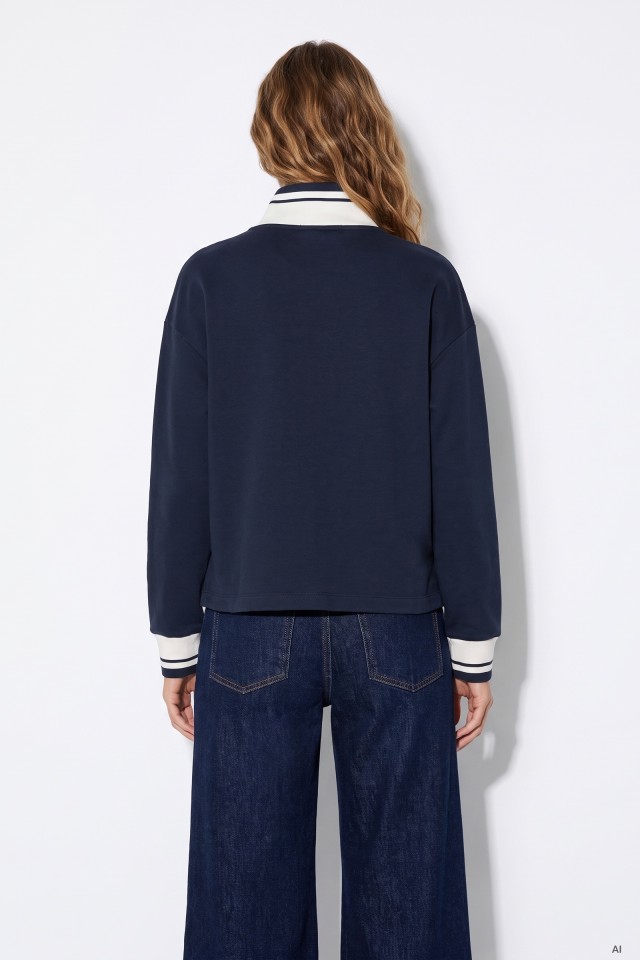 Navy Half-Zip Sweatshirt Navy Half-Zip Sweatshirt
