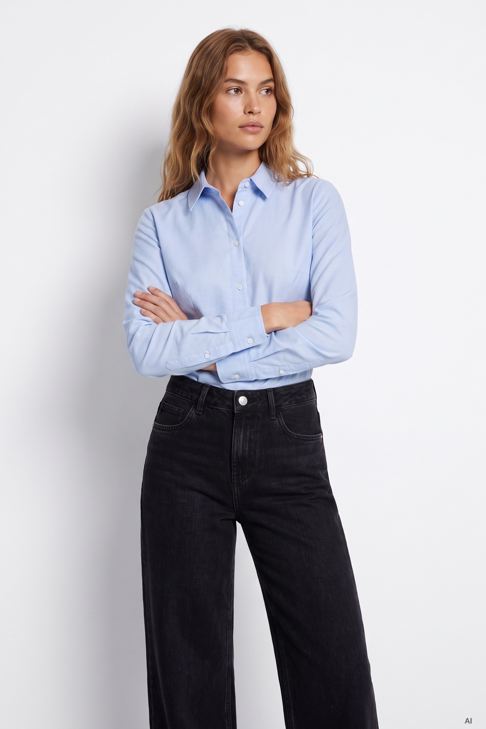 Light Blue Fitted Shirt