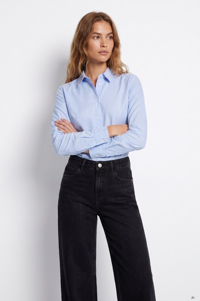 Light Blue Fitted Shirt