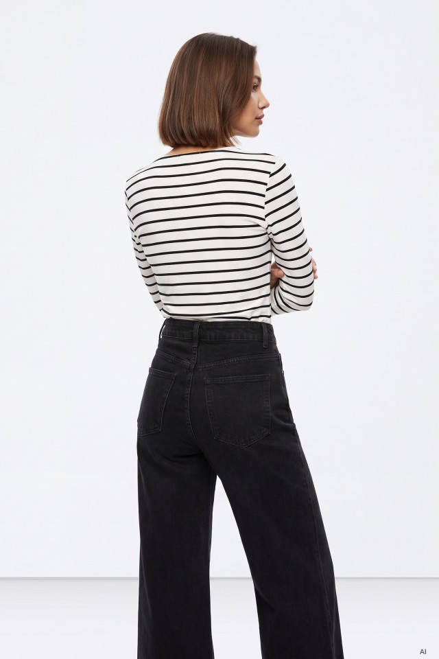 Striped Long-Sleeve T-Shirt Striped Long-Sleeve T-Shirt