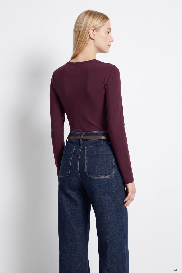 Burgundy Long-Sleeve T-Shirt Burgundy Long-Sleeve T-Shirt