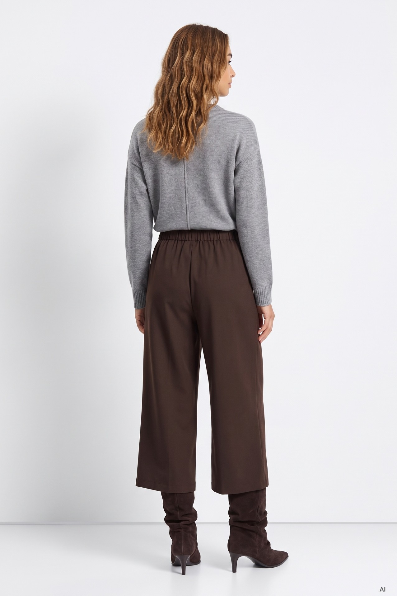 Chocolate Wide Leg Trousers