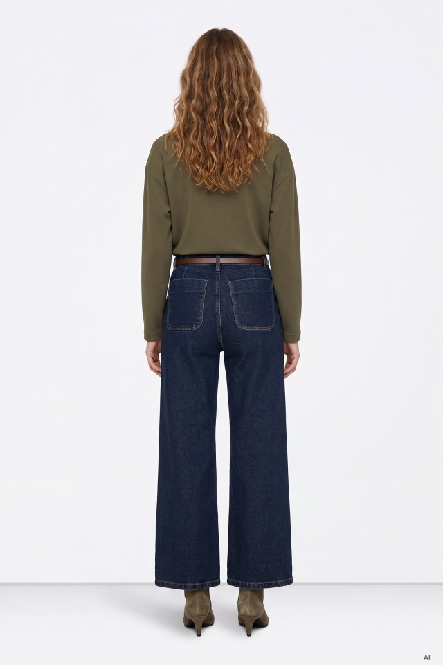 Wide Leg Denim Jeans Wide Leg Denim Jeans