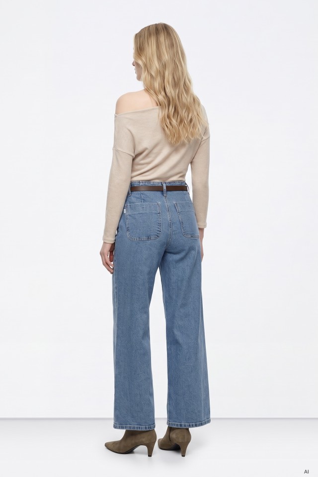 Wide Leg Feminine Jeans Wide Leg Feminine Jeans