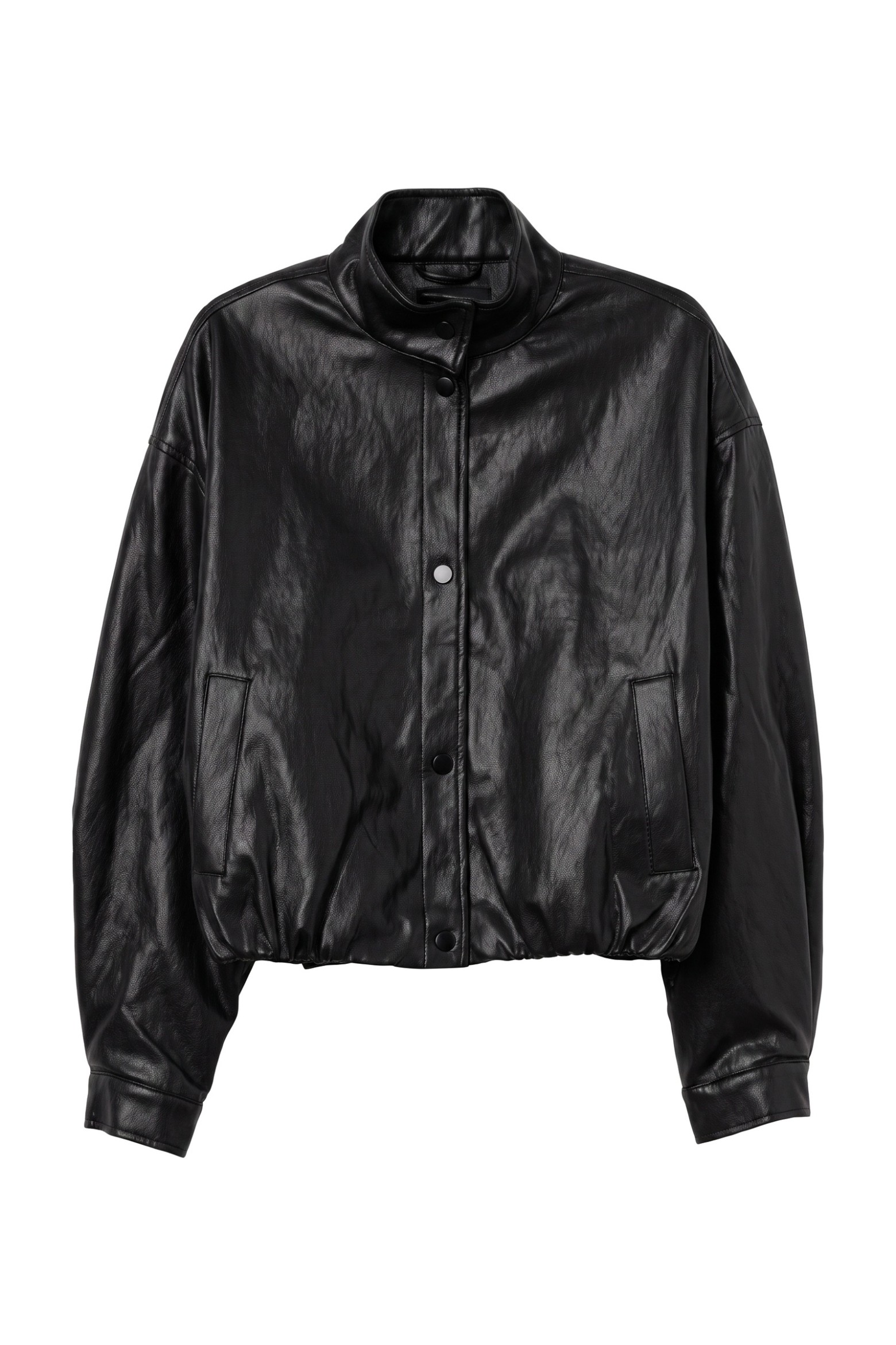 Black Minimalist Oversize Jacket