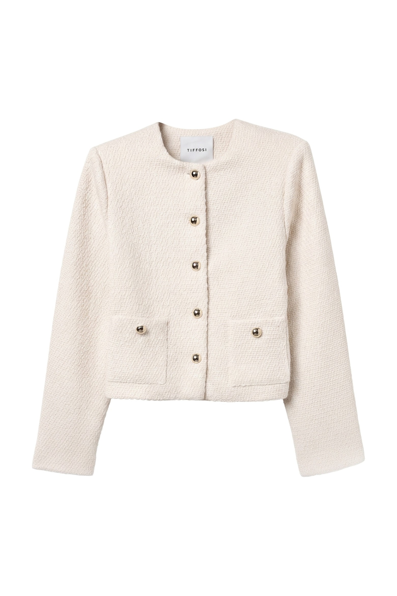 Chaqueta cruda estilo minimal