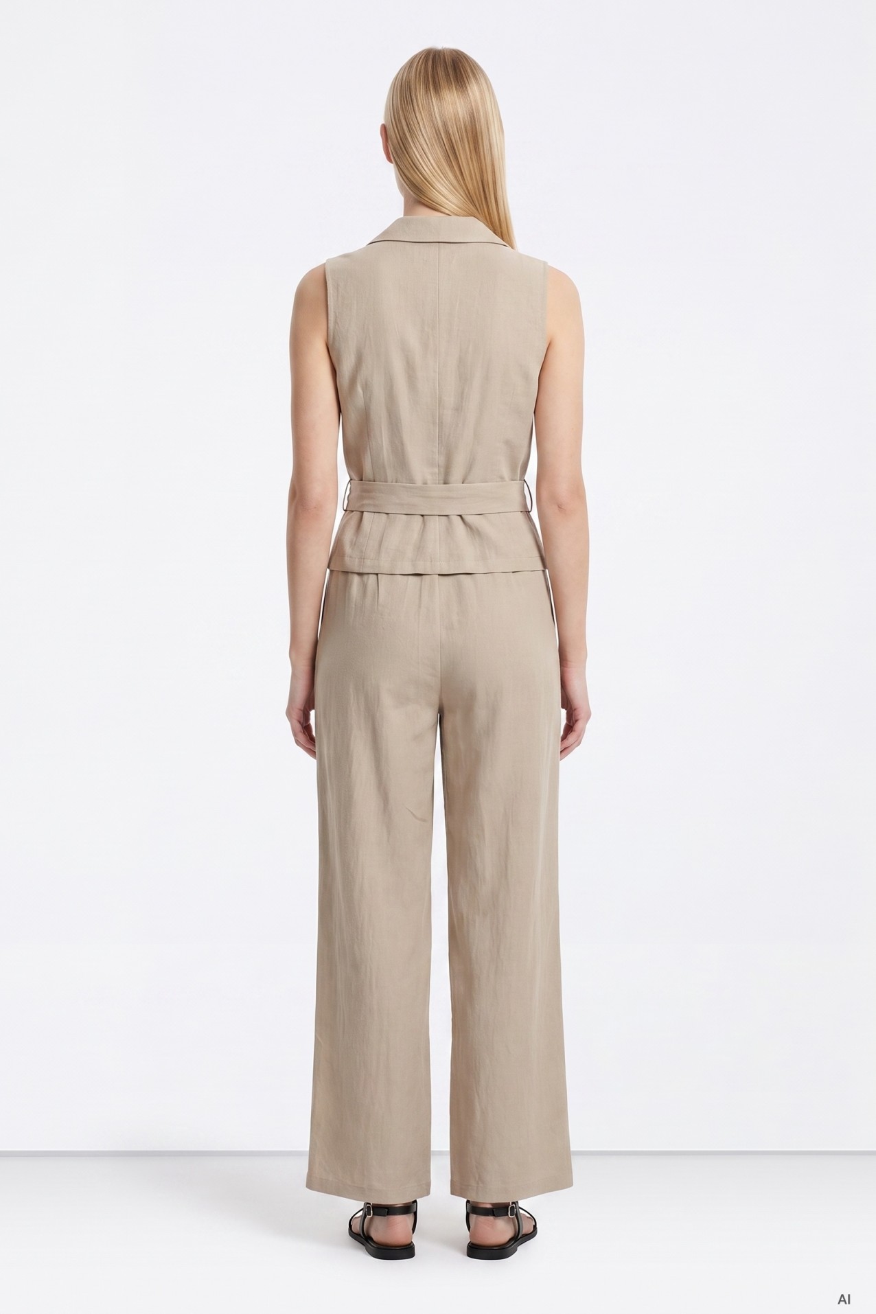 Mono beige sin mangas