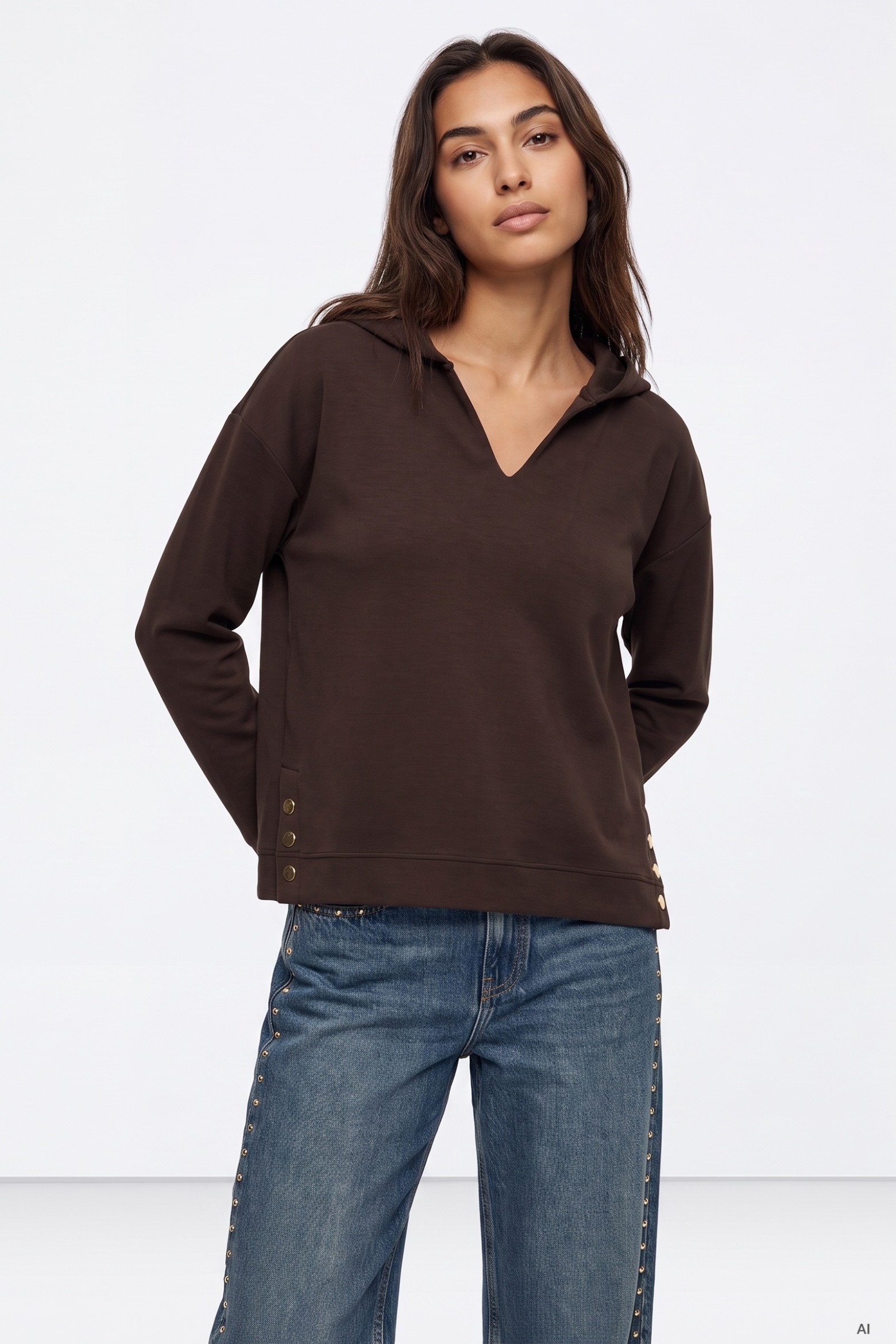 Sweatshirt Chocolate com Capuz