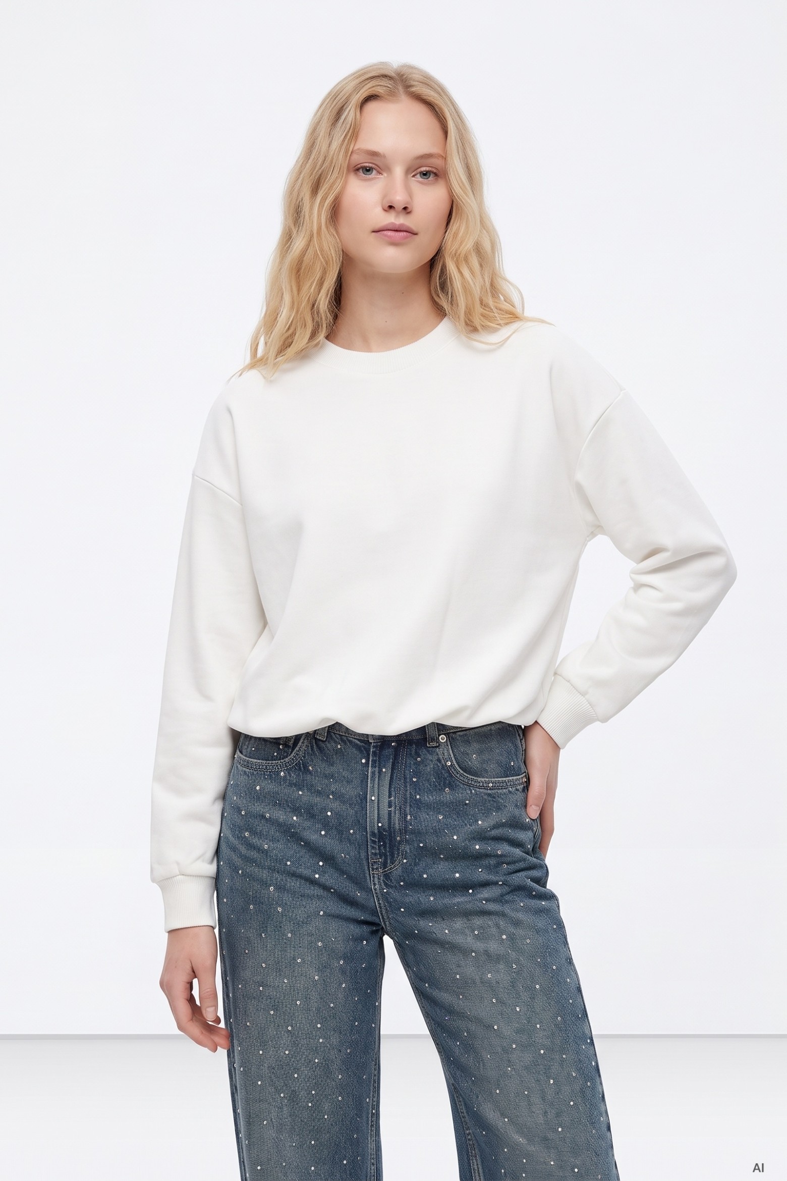 Beige Sweatshirt