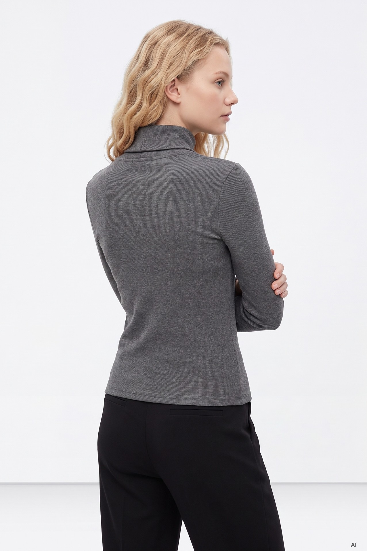Camiseta Manga Larga Gris