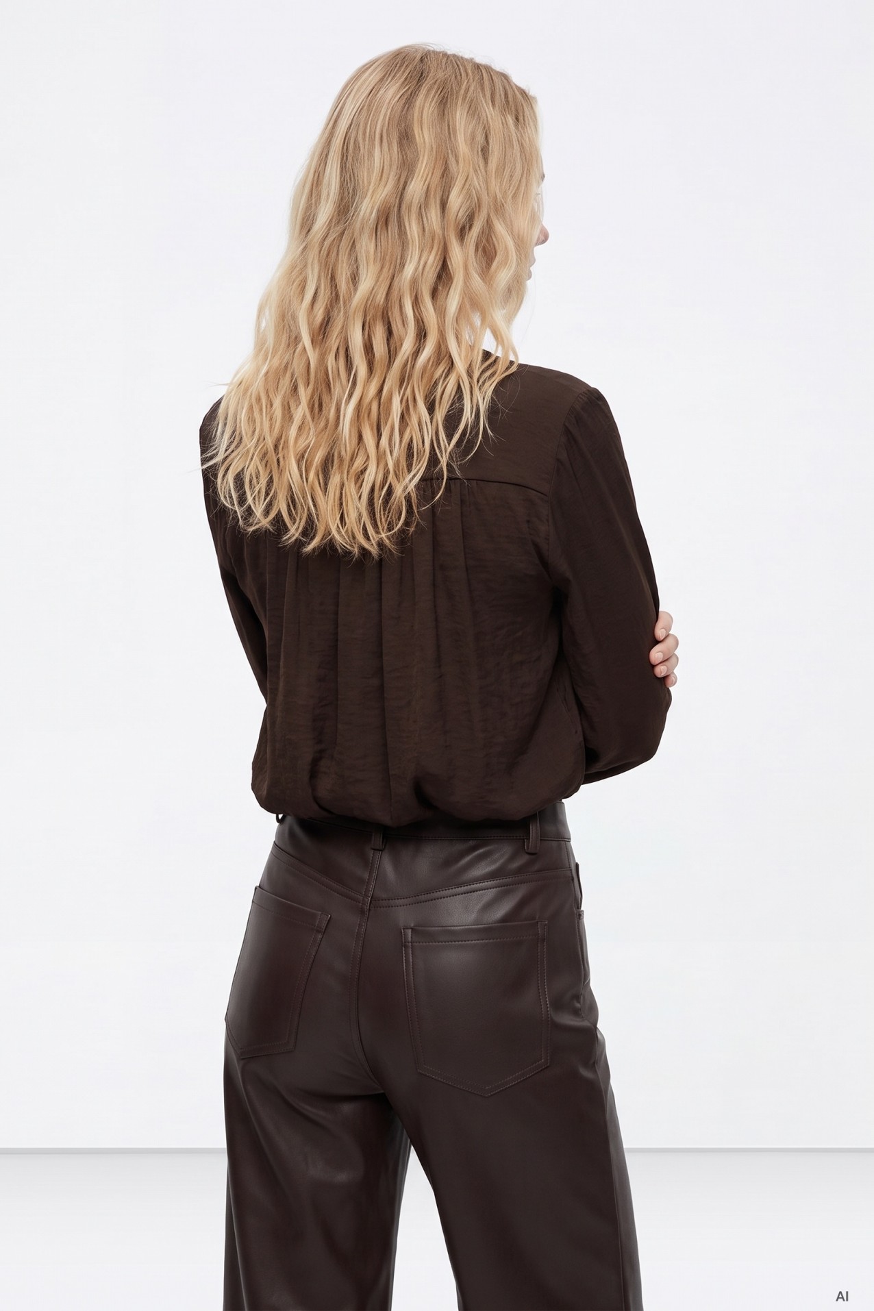 Blusa Chocolate Manga Comprida