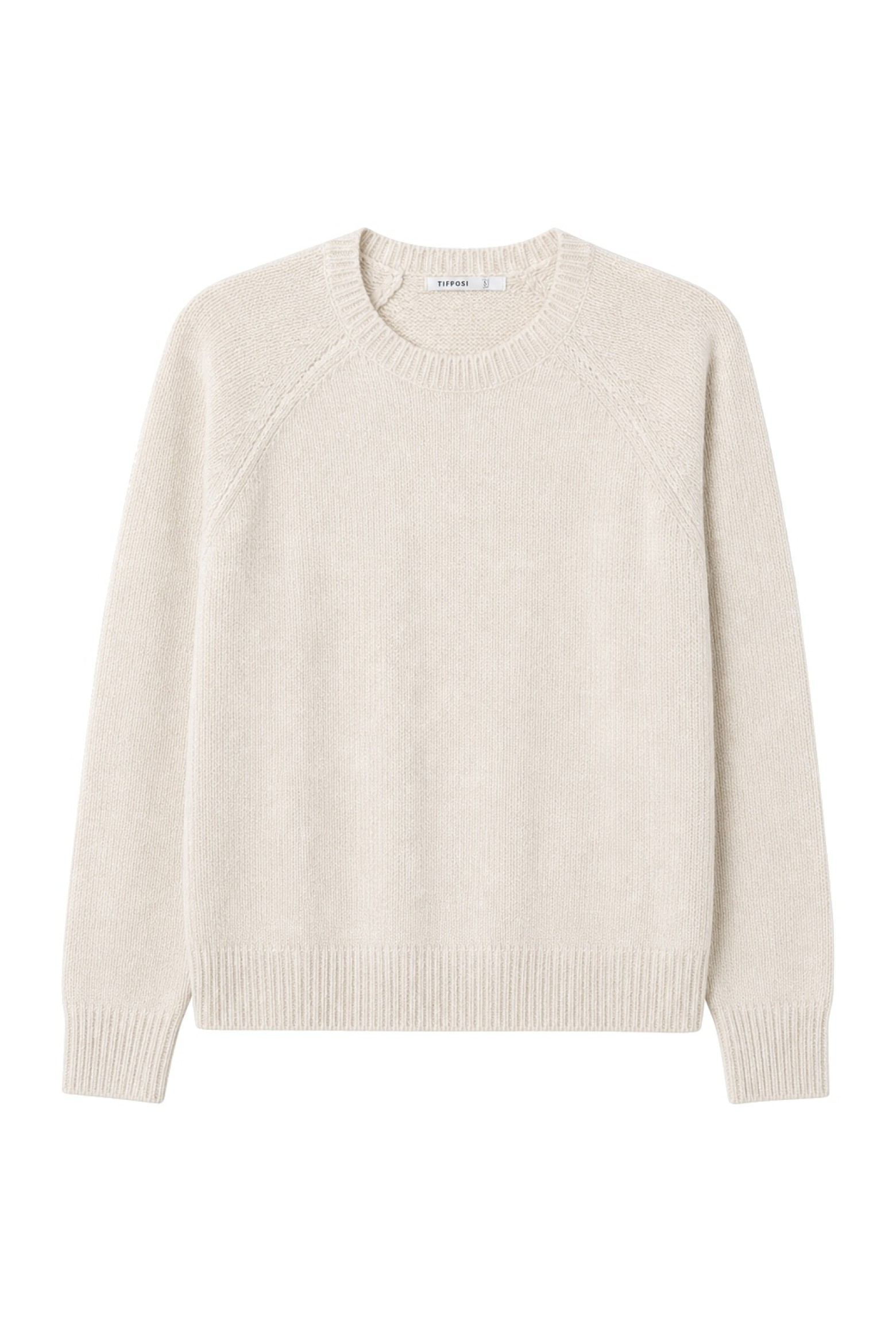 Beige Round-Neck Sweater