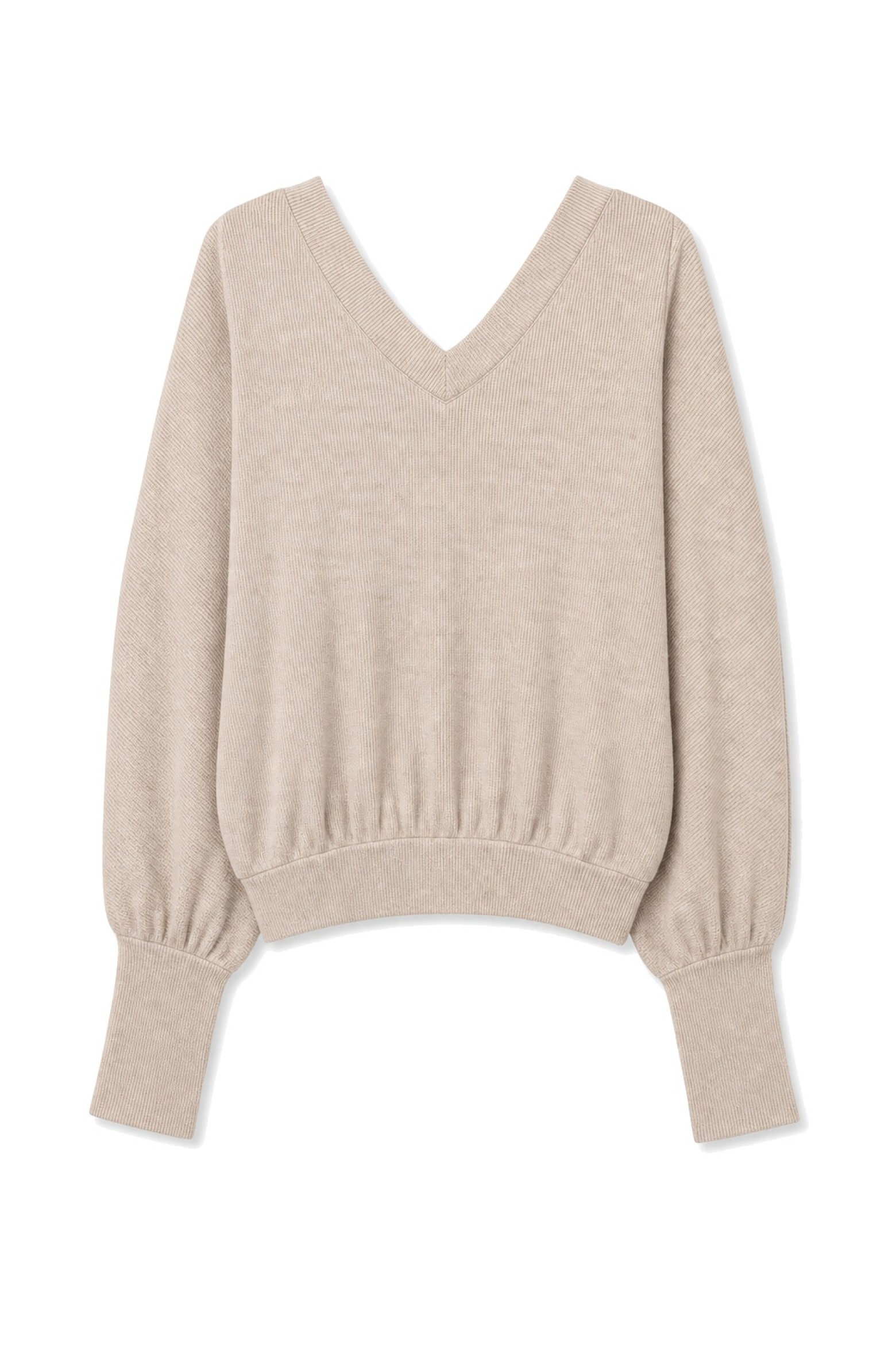 Beige Long Sleeve T-Shirt