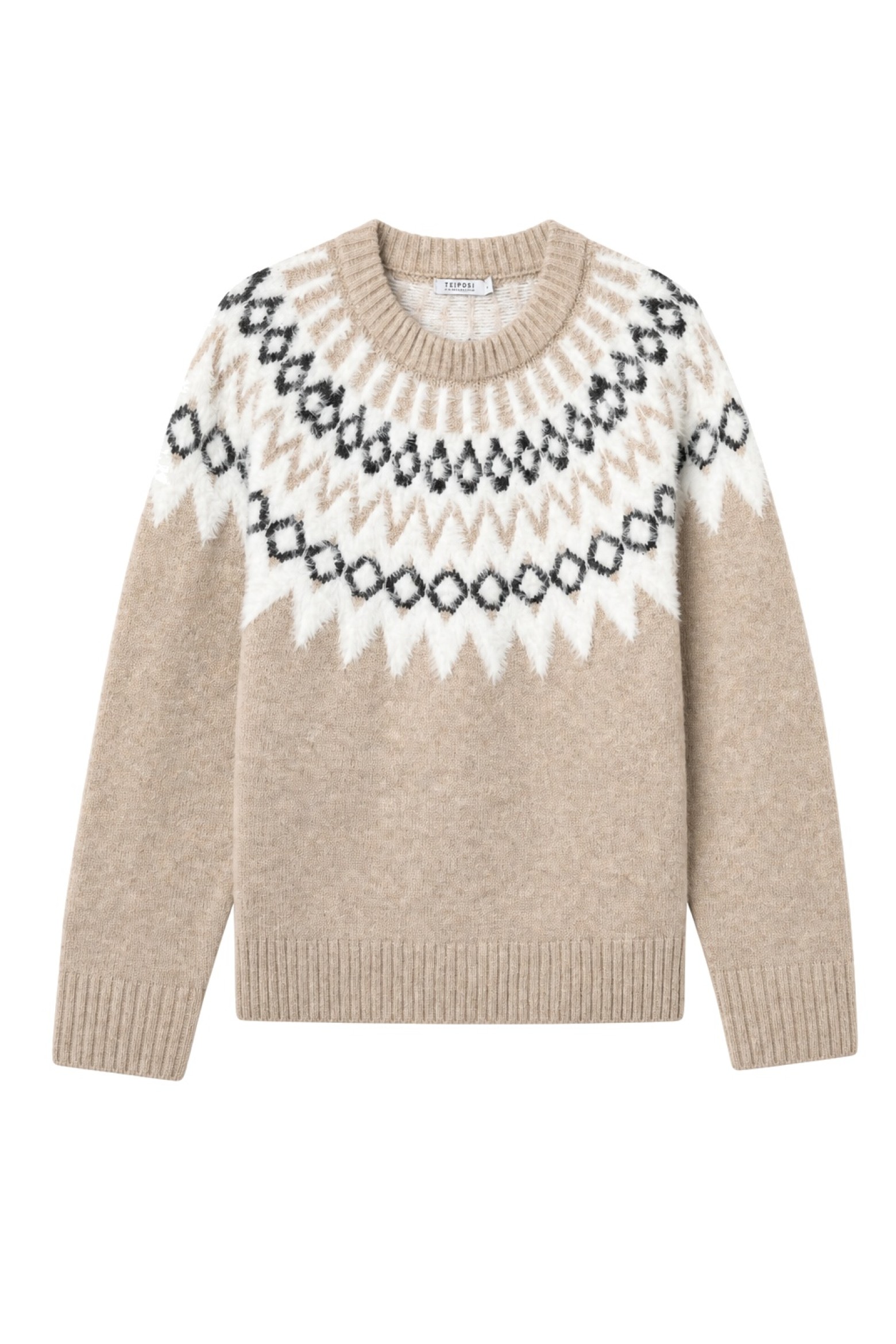 Jersey beige estampado
