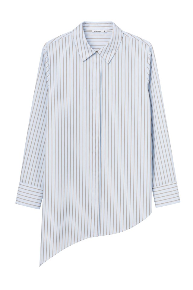 Camisa Azul às Riscas Camisa Azul às Riscas