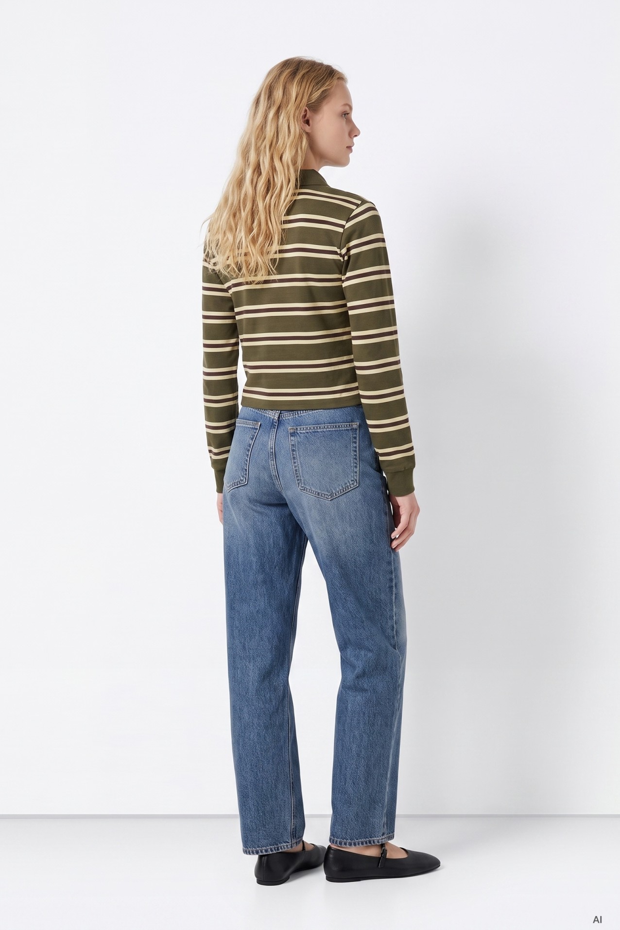 Jeans largos azul escuro