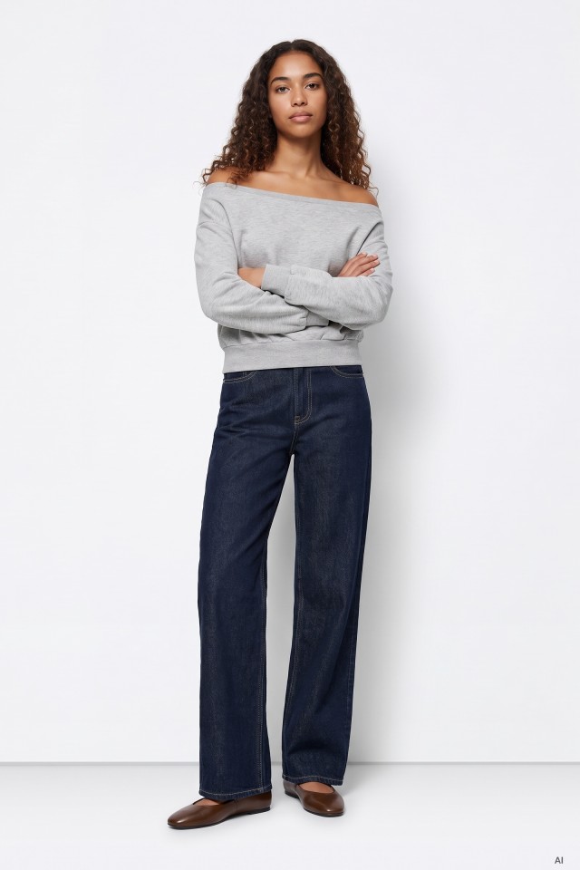 Kylie Straight Wide Jeans