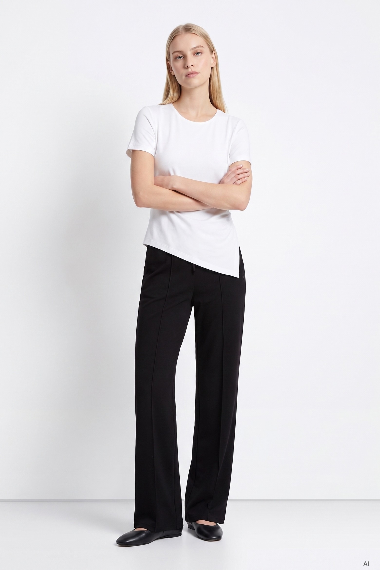 Minimalist Black Wide Pants