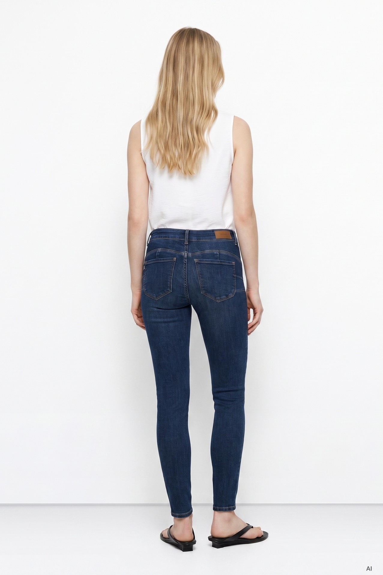 Jeans skinny azul escuro