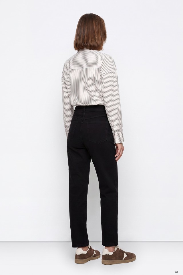 High Waist Minimal Black Jeans High Waist Minimal Black Jeans