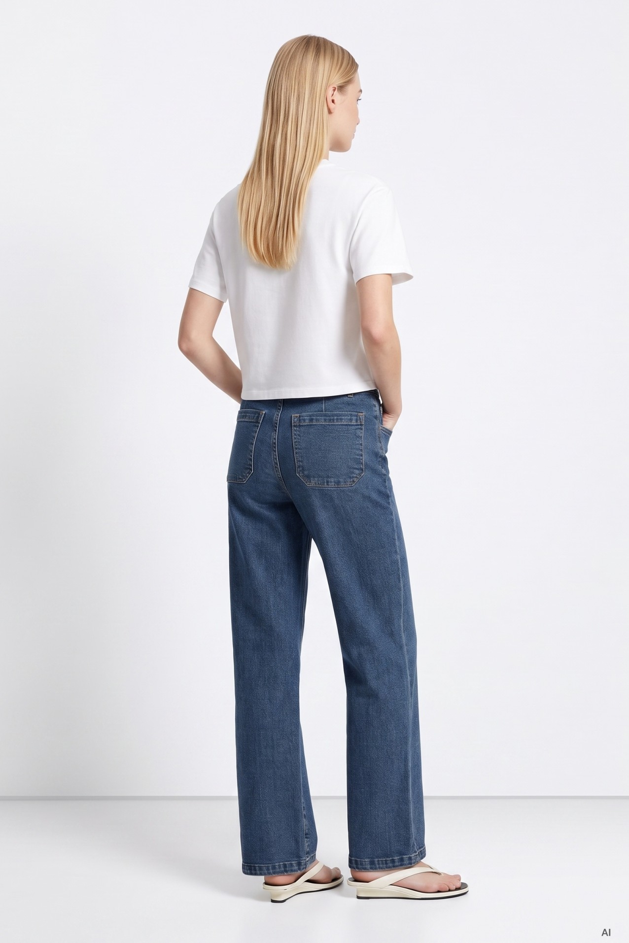 Louise Wide-Leg High Jeans