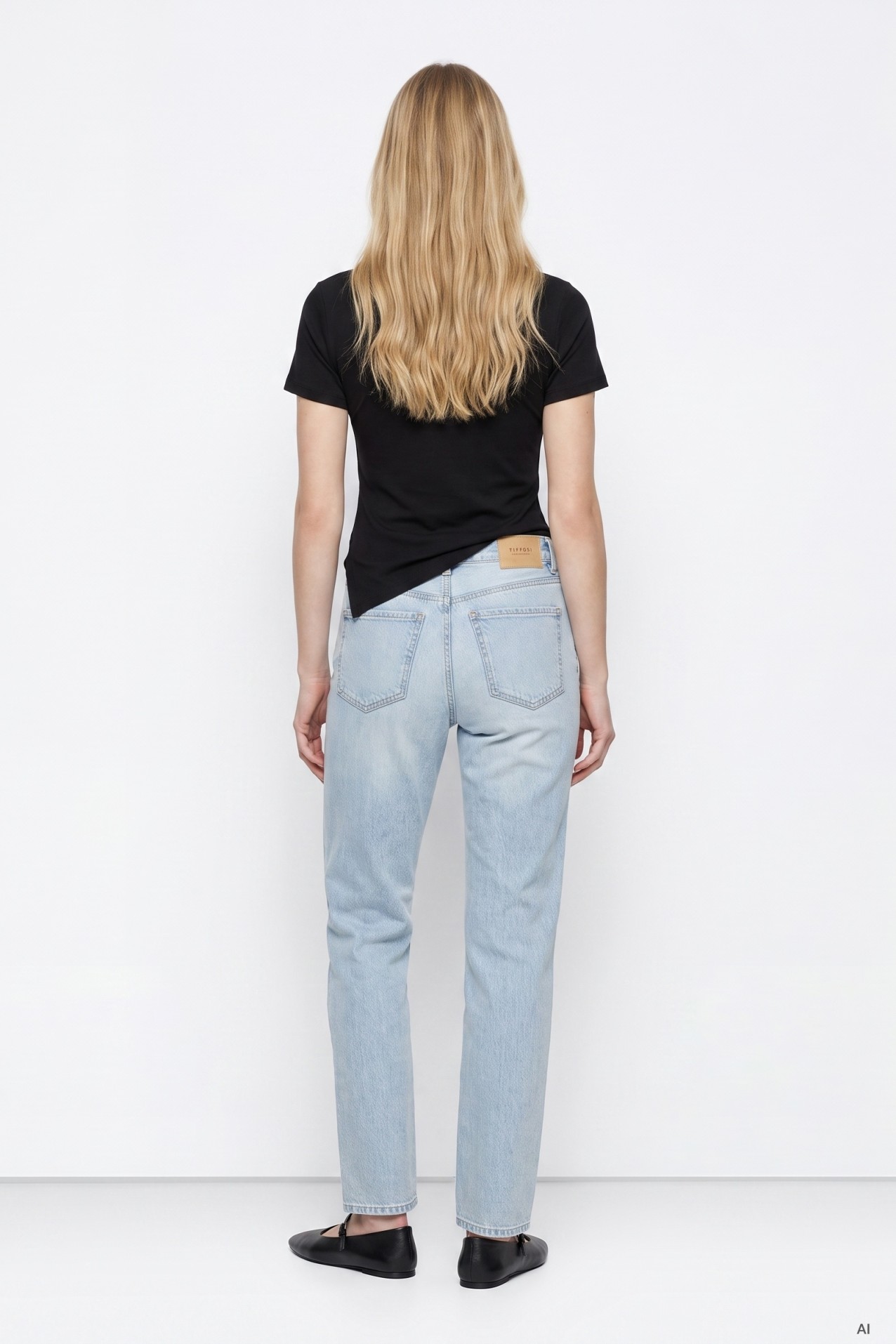 Jeans rectos azul claro