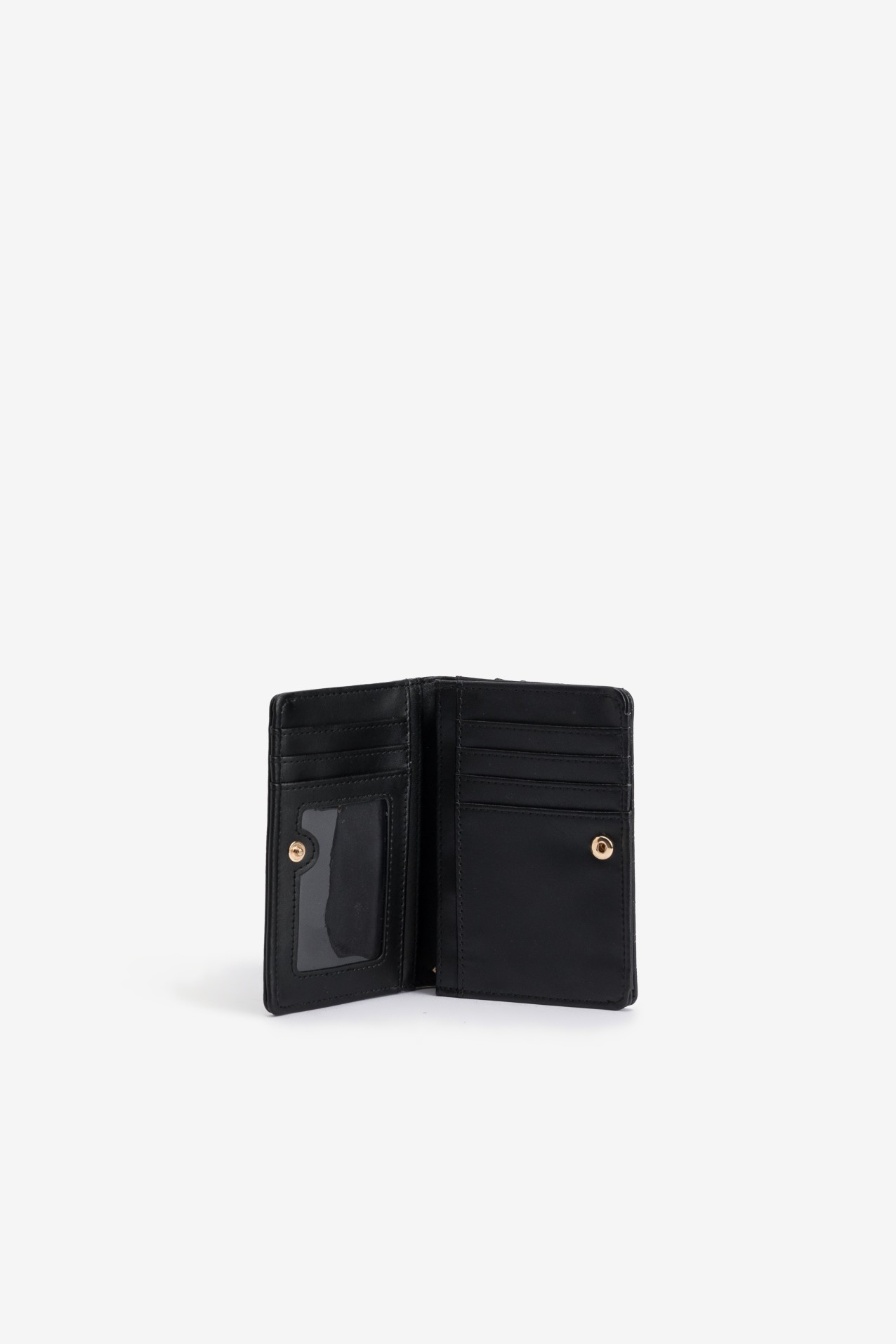 Black Croc-Effect Wallet