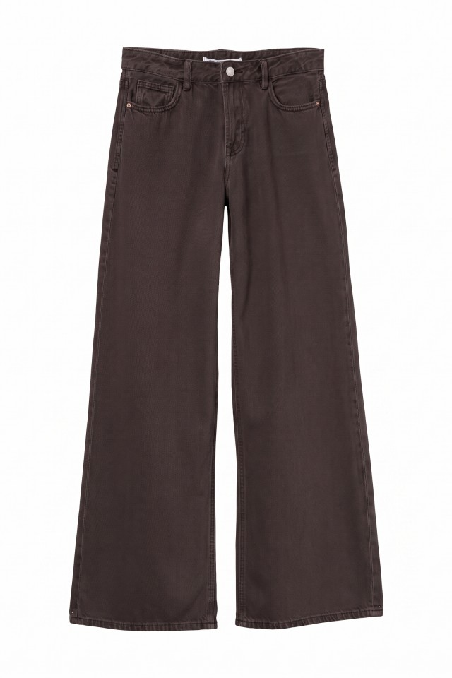 Dark Brown Wide Jeans Dark Brown Wide Jeans