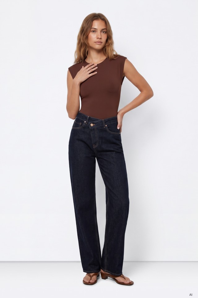 Kristen Straight Wide Jeans